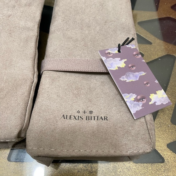 Four 2-Pocket Interior Alexis Bittar Jewelry Pouches- - Picture 2 of 7